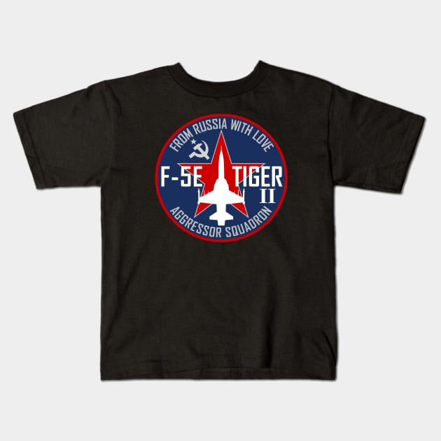 F-5E Tiger 2 Aggressor Kids T-Shirt by TCP